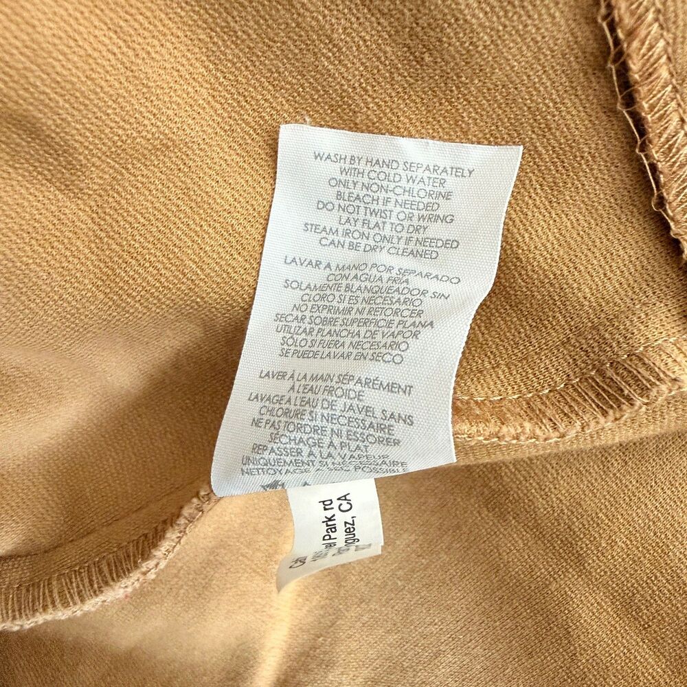 Cabi Casablanca Trench Coat Size M Tan Camel Classic Ponte Knit Statement Piece - Picture 12 of 14